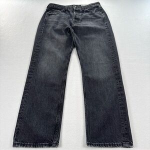 Rag & Bone Maya Jean Women’s 27 High Rise Ankle Slim Jeans in Black Button Fly